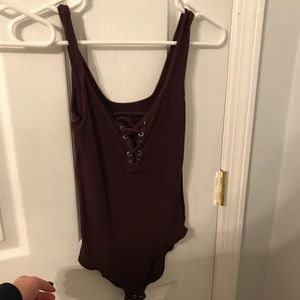Maroon one peice